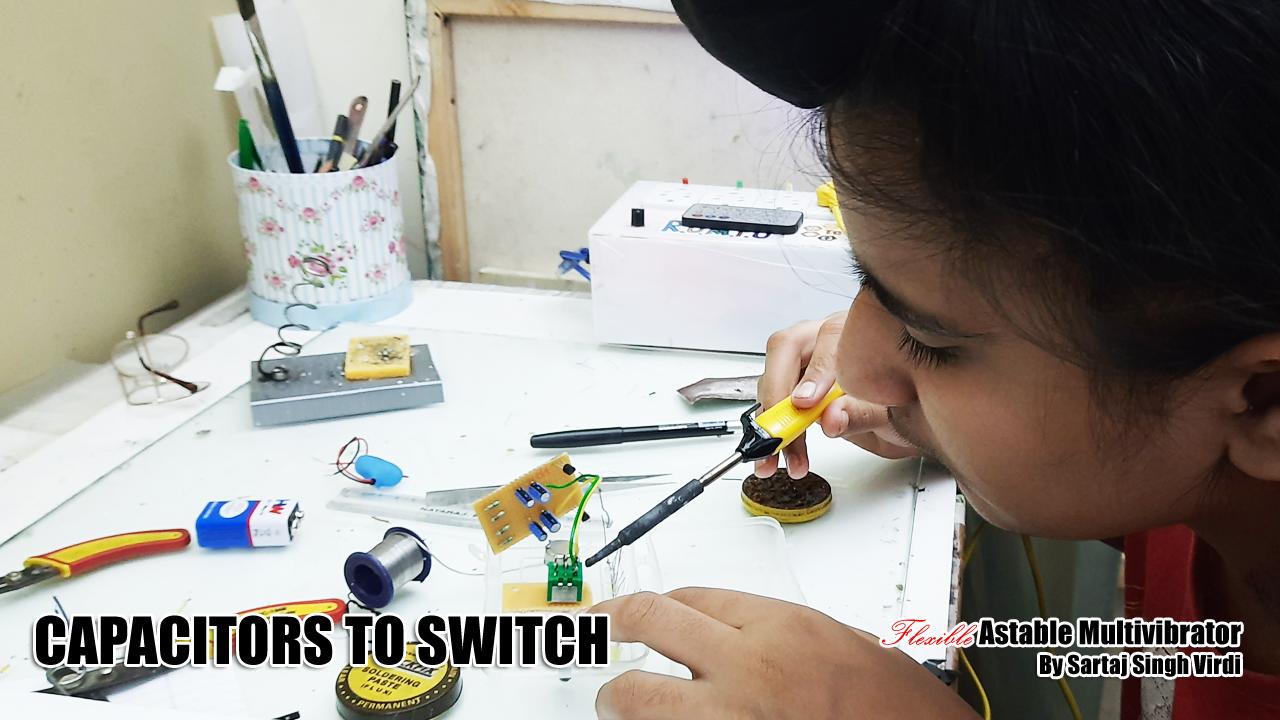 Soldering Capacitors to Switch