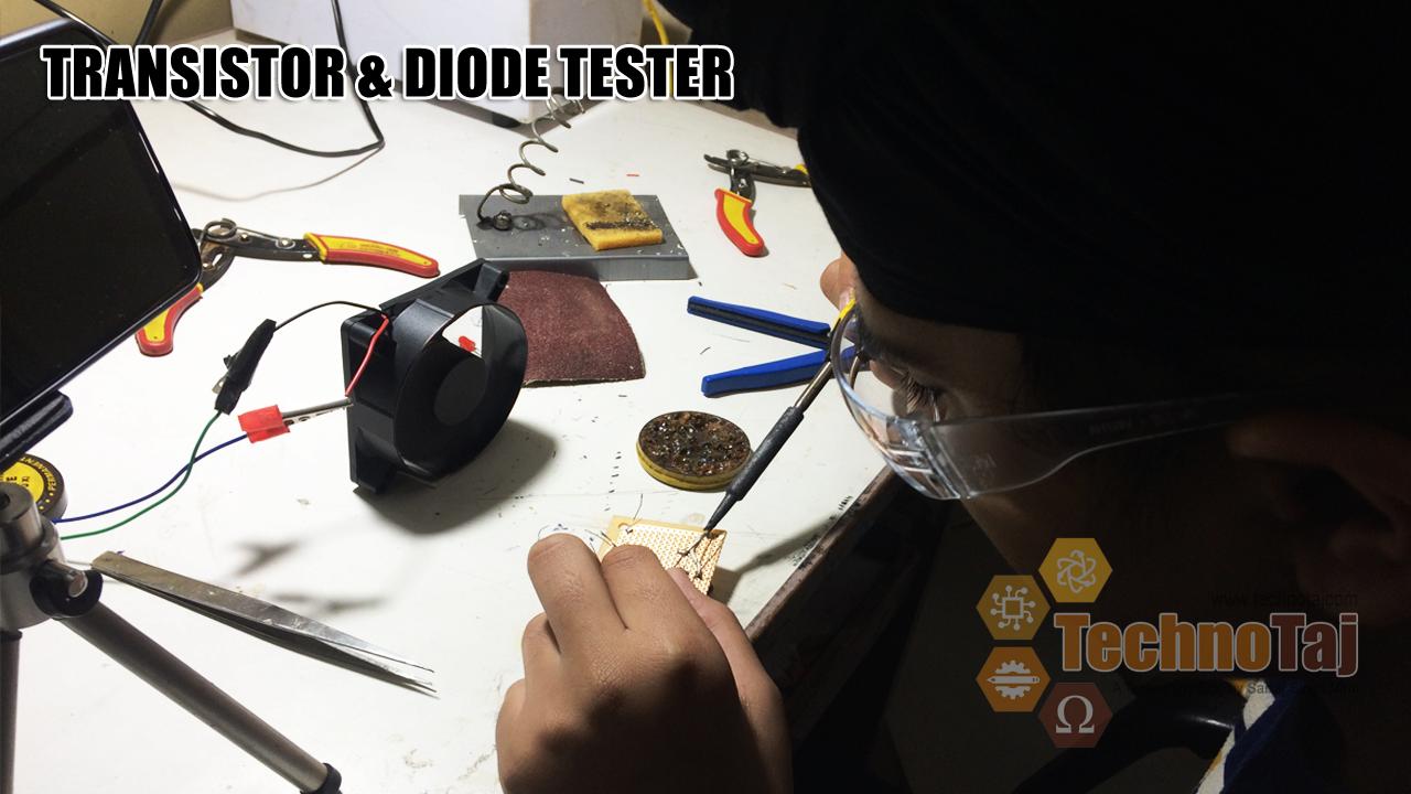 Soldering Transistor-Diode Tester Circuit Board