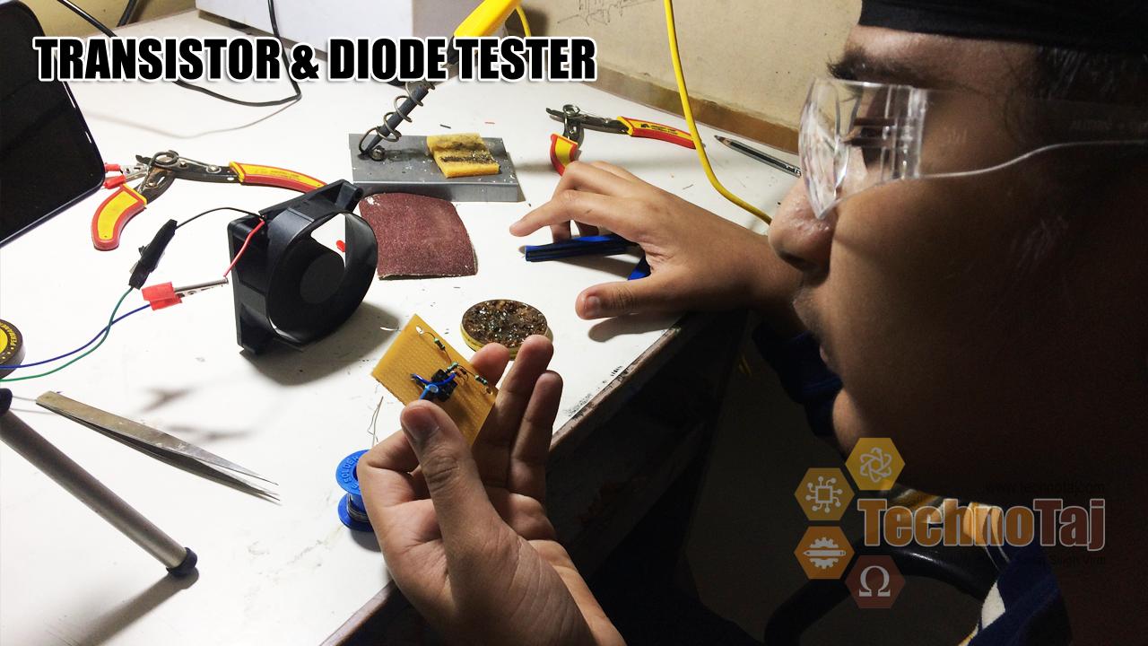 Transistor-Diode Tester Testing Circuit Board