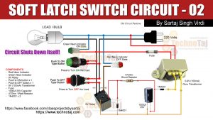 Latch Switch Circuits - Simple to Make as Electronic School Projects