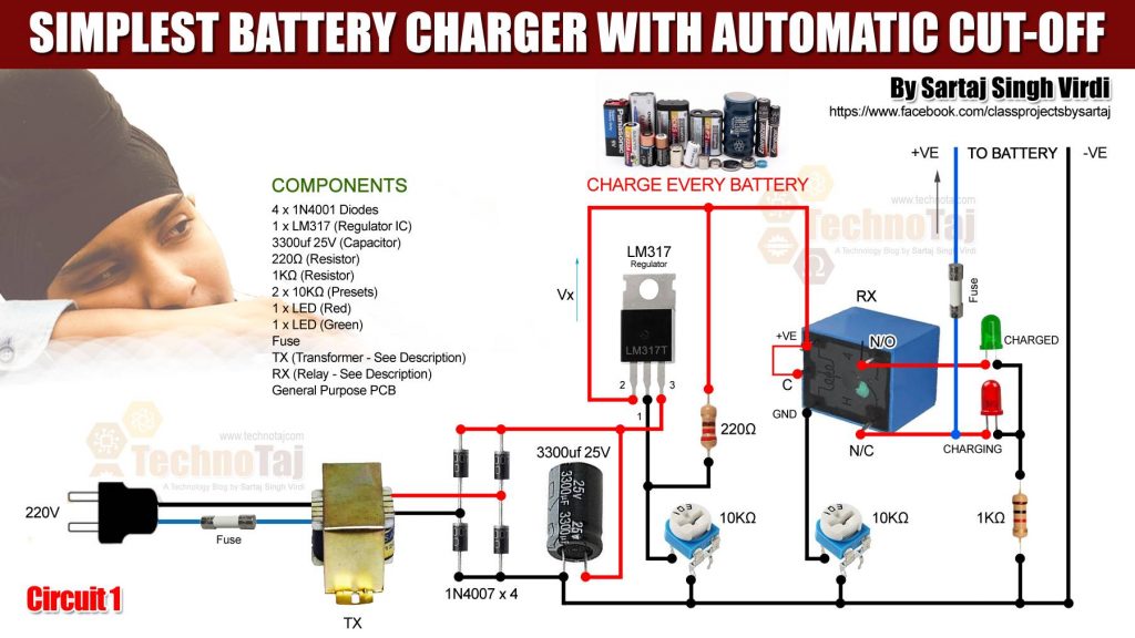 Best Battery Charger with Auto CutOff Electronic School Projects